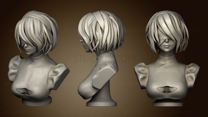 3D model 2B Bust (STL)